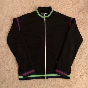 Mcq black cycle zip-up sweater